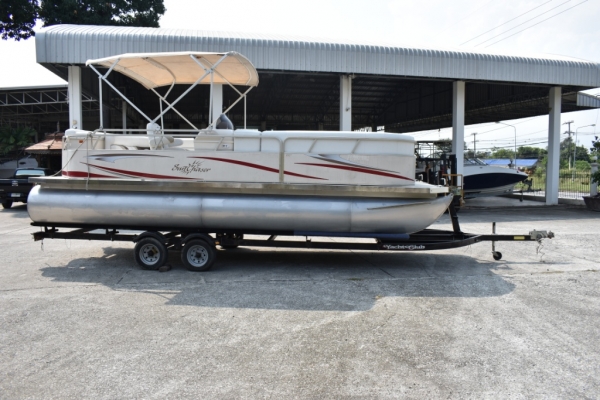 ขายเรือ Pontoon 32 พร้อมเทลเลอร์ บริการลากส่งฟรีทั่วประเทศไทย