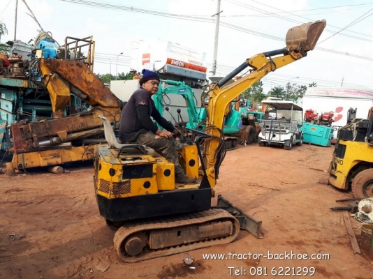 รถถูกๆ ขาย sale ปีใหม่ รถขุด แบคโฮ เก่าญี่ปุ่น MITSUBISHI ขึ้นรถกระบะ ปิ๊กอัพได้ พร้อมใช้ ชมวีดีโอการทำงานได้ครับ