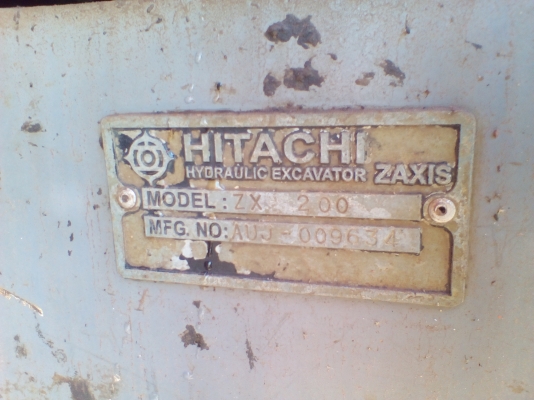 HITACHI ZX 200 -1รถพร้อมใช้ เครื่องดี ช่วงล่างแน่น เอกสารเล่มทะเบียนพร้อมโอน