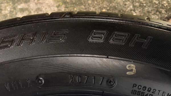 ล้อแม็กป้ายแดง Mazda 2 ขอบ 15 พร้อมยางป้ายแดง Dunlop 185-65-15 ปี 17