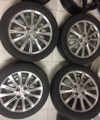 ขาย ล้อเดิมวีออส ตามสภาพแถมยางไปใช้. ขายยกชุด4วง2900฿ของอยู่อ้อมสมุทรสาครTel.0850448320