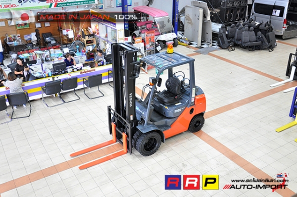 ขายรถโฟล์คลิฟท์มือสอง TOYOTA รุ่น 8FG25-32970 นำเข้าจากประเทศญี่ปุ่น 100\% ไม่เคยใช้งานในไทย ขายรถโฟล์คลิฟท์มือสอง TOYOTA รุ่น 8FG25-32970 นำเข้าจากประเทศญี่ปุ่น 100\% ไม่เคยใช้งานในไทย