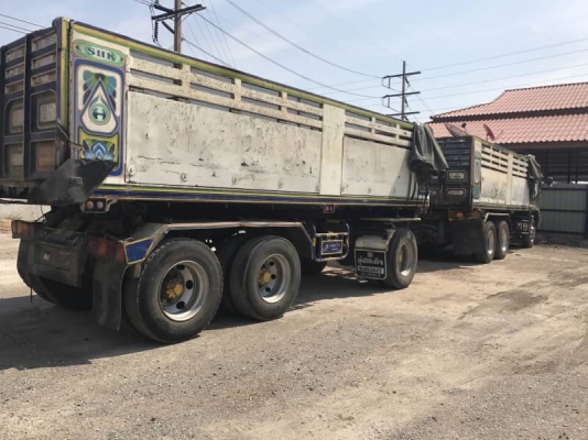 ขาย HINO 320 พ่วงแม่ลูก กระบะเหล็ก อู่ ส สหะกิจ รถปี 46