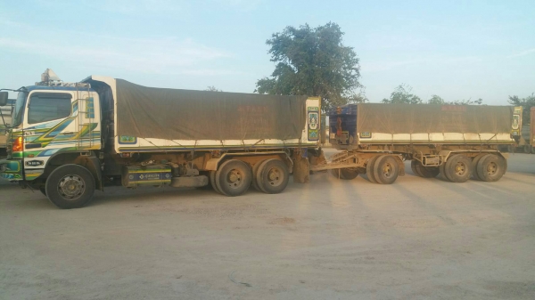 ขาย HINO 320 พ่วงแม่ลูก กระบะเหล็ก อู่ ส สหะกิจ รถปี 46