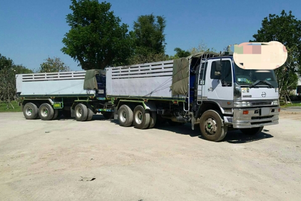ขาย HINO 1J วางเครื่อง P11 320 แรง พ่วงแม่ลูก รถปี 44