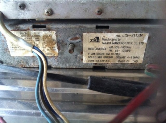 วิทยุเก่าติดรถคลาสสิคยุค 80