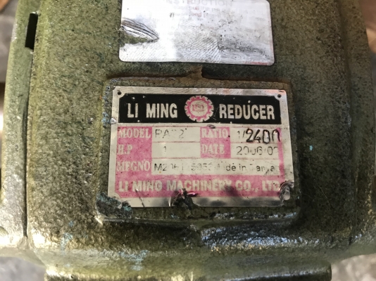 ขายหัวเกียร์ทดรอบ LM เบอร์ 80 พร้อมตัวทดย่อย อัตราทด 1:2400 รอบช้ามาก สภาพสวย หมุนนิ่ม พร้อมใช้งาน