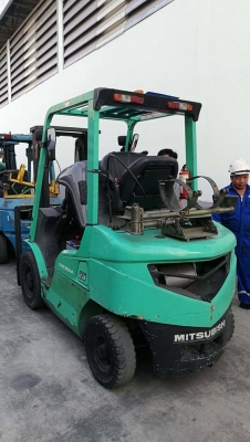 ขาย Mitsubishi forklift 2.5ตัน เครื่อง K21 LPG เสา3เมตร สภาพเหมือนใหม่