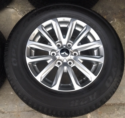 แม็ก Mitsu New Triton Plus ขอบ17 พร้อมยาง 245-65-17 ปลายปี 16 ตุ่มยังอยู่