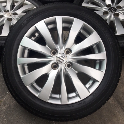 ล้อแม็ก Suzuki Swift ขอบ16 พร้อมยาง Bridgestone 185-55-16 ปลายปี 13
