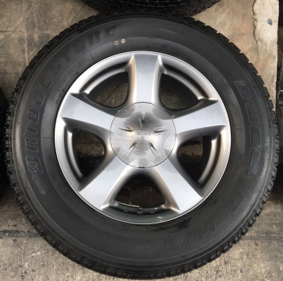 แม็ก ISUZU V-CROSS X-Series ขอบ 17 พร้อมยาง Bridgestone 255-65-17 ปี 14 ตุ่ม เส้นสีชัดๆ