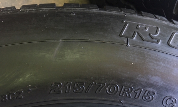 ล้อแม็ก ISUZU Platinum ขอบ15 พร้อมยาง Bridgestone 215-70-15 ปลายปี 11