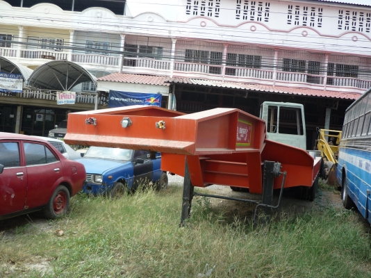 หางโรเบิร์ด บรรทุกแบคโฮ 3 เพลาต่อใหม่ บ.แสงชัยเทรลเลอร์นครปฐม ยาว 12 เมตร