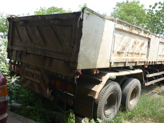 หางเทรลเลอร์ สามมิตร พื้นเรียบ ยาว 12 เมตร