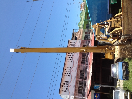 รถแบคโฮ CAT-E200BLC บูมยาว 18 เมตร