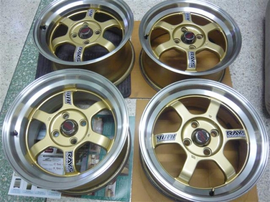 ขาย mag TE37 4รู100 หน้า 7 หลัง 8 สีทองขอบเงา