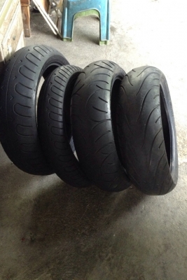 ขายยางราคาถูกๆรับสงกราน1คู่120/70/17,180/55/17กับอีก2เส้นหลัง170/60/17,180/55/17