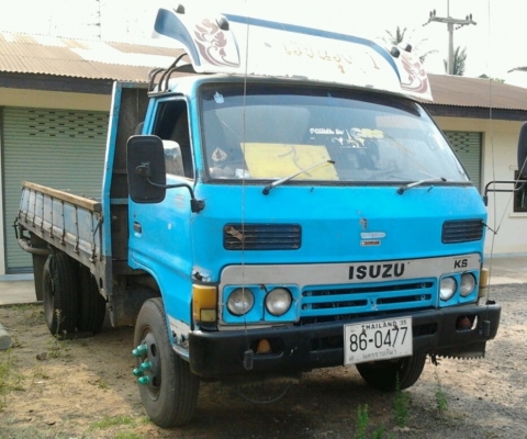 ISUZU KS 110 HP 4BE1 กระบะเหล็กมีคอกไม้ให้ครบพร้อมสภาพสวย ความยาวของกระบะ 4.30 เมตร เครื่องยนต์ 110 แรงลงเล่มครบถูกต้องเครื่องแน่นแรงดี หัวเก๋งบางๆไม่มีผุภายในคอนโซลสวยอยู่ครบ ช่วงล่างคัชซีสวย ยางสภาพดี 6 เส้นประมาณ 70\% พร้อมบรรทุกพร้อมวิ่งงานได้เลยครับ เ