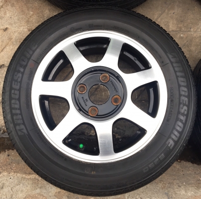 ล้อแม็ก Honda Accord ขอบ 15 พร้อมยาง Bridgestone 185-65-15 ปลายปี 12