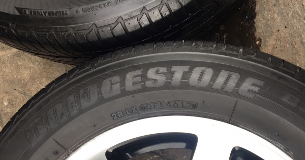 ล้อแม็ก Honda Accord ขอบ 15 พร้อมยาง Bridgestone 185-65-15 ปลายปี 12