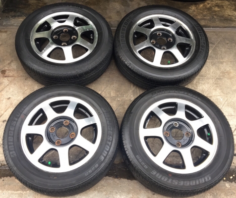ล้อแม็ก Honda Accord ขอบ 15 พร้อมยาง Bridgestone 185-65-15 ปลายปี 12
