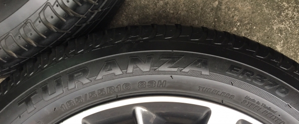 ล้อแม็ก Honda Jazz GK ตัวท๊อป ขอบ16 พร้อมยาง Bridgestone 185-55-16 ปี 15