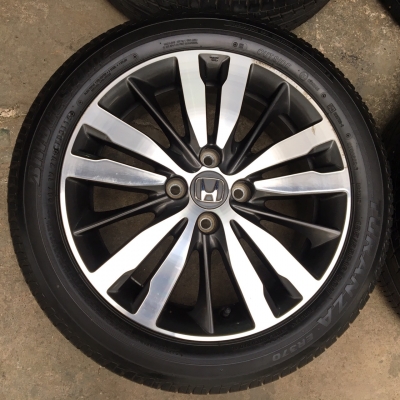 ล้อแม็ก Honda Jazz GK ตัวท๊อป ขอบ16 พร้อมยาง Bridgestone 185-55-16 ปี 15