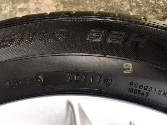 ล้อแม็กป้ายแดง Nissan Note ขอบ 15 พร้อมยางป้ายแดง Dunlop 185-65-15 ปี 17