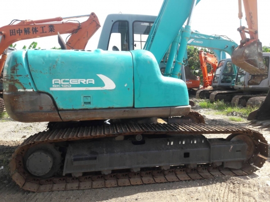 ขายKOBELCO SK120-3  มาร์คไฟว์  ซุปเปอร์  เก่านอกแท้  4,XXX  ชั่วโมง  สภาพสวย  เครื่องปั๊มดี  พร้อมใช้  โทร 089-3818694  ดวงนภา