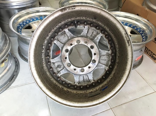 ขายล้อ WORK DEERFIELD 3 ชิ้นแท้ 15x8 ออฟ0 6รูกรบะ ประมูลญี่ปุ่น