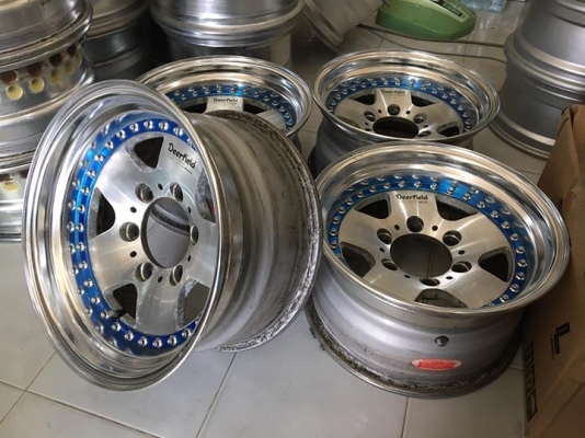 ขายล้อ WORK DEERFIELD 3 ชิ้นแท้ 15x8 ออฟ0 6รูกรบะ ประมูลญี่ปุ่น