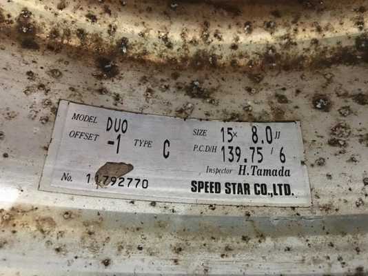 ขายล้อ SSR DUO TYPE-C 2 ชิ้นแท้ 15x8 ลบ1 6รูกระบะ ประมูลญี่ปุ่น