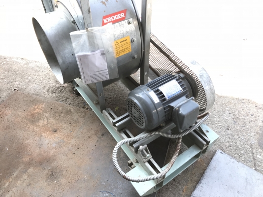ขายโบวเวอร์ดูด-เป่าอากาศ Kruger 3/4HP. 380V ของใหม่เก่าเก็บ ไม่เคยใช้งาน