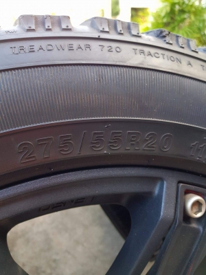 ขายล้อ LENSO (แท้) ขอบ 20" พร้อมยาง AT 275/55/20 สวยๆ