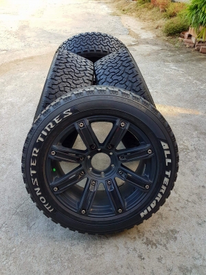 ขายล้อ LENSO (แท้) ขอบ 20" พร้อมยาง AT 275/55/20 สวยๆ