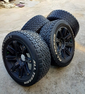 ขายล้อ LENSO (แท้) ขอบ 20" พร้อมยาง AT 275/55/20 สวยๆ