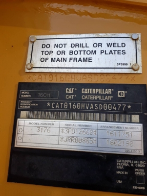 ขาย CAT 160 H  ปี 2005