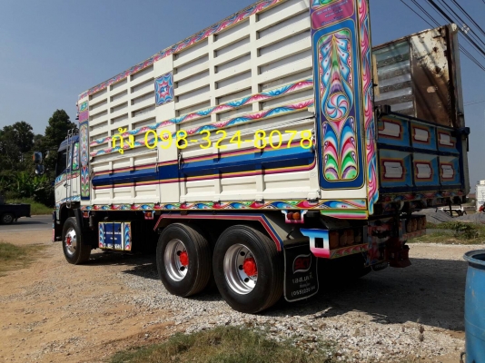 Hino 344 แรง ปี 55 รถพ่วงแม่ลูกกระบะดัมพ์เหล็อคอกเกษตร ลูก 3 เพลาแท้ ยาว 7 เมตร ทะเบียนพร้อม