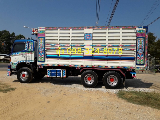 Hino 344 แรง ปี 55 รถพ่วงแม่ลูกกระบะดัมพ์เหล็อคอกเกษตร ลูก 3 เพลาแท้ ยาว 7 เมตร ทะเบียนพร้อม