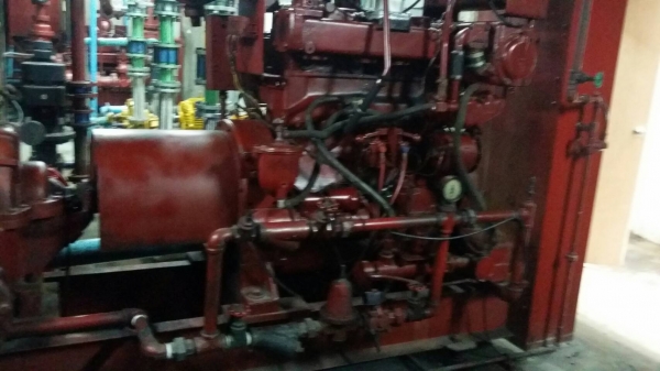 ขาย เครื่องดับเพลิง Fire Pump เครื่องยนต์ Cummins รุ่น NT-495-F ปั้ม Aurora GPM 500 /Head Feet:404/RPM สวยมากใช้ได้เลยค่ะ