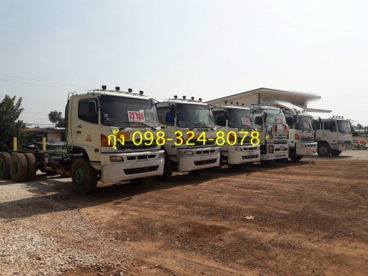 หัวคัสซีสองเพลา มีหลายรุ่น หรือติดตั้งกระบะล่อง กระบะดัมพ์สอบถามได้ค่ะ