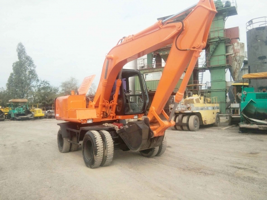 แบคโฮล้อยางมือสอง (แมคโคล้อยาง) KOMATSU PW100-3 / HITACHI EX100WD-3 เจ้าของขายเอง ทะเบียนครบ รถพร้อมใช้งาน ใช้ทะนุถนอมตลอด(รักรถกว่าเมียครับ)