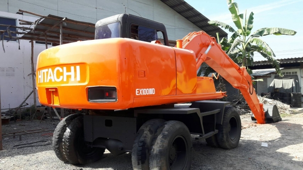 แบคโฮล้อยางมือสอง (แมคโคล้อยาง) KOMATSU PW100-3 / HITACHI EX100WD-3 เจ้าของขายเอง ทะเบียนครบ รถพร้อมใช้งาน ใช้ทะนุถนอมตลอด(รักรถกว่าเมียครับ)