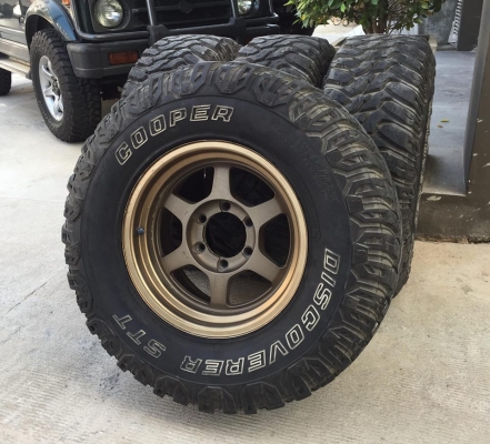 ขาย ล้อTE37x 16x8 ยางMud Cooper STT 265/75/16 สภาพสวยทั้งชุดหล่อๆ