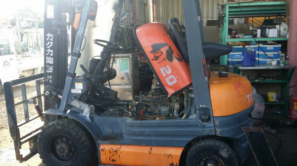 ขาย รถฟอร์คลิฟต์TOYOTAเก่าญี่ปุ่นยังติดตั้งฮิ้ง