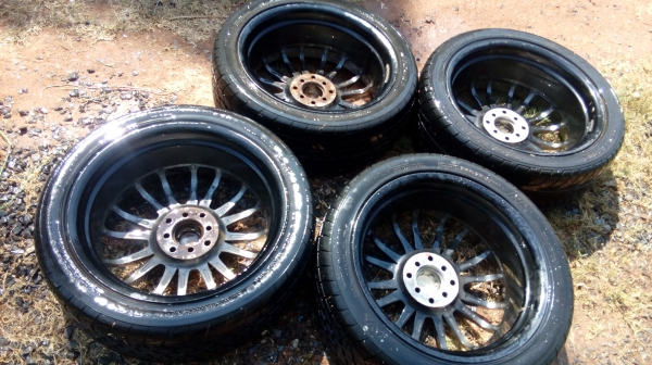 ขายล้อแท้ LENSO SAMURAI 7x17 4รู114.3/100พร้อมยาง