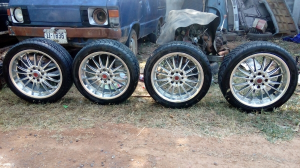 ขายล้อแท้ LENSO SAMURAI 7x17 4รู114.3/100พร้อมยาง