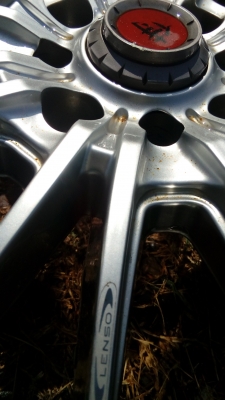 ขายล้อแท้ LENSO SAMURAI 7x17 4รู114.3/100พร้อมยาง