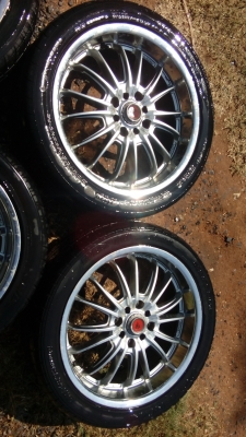 ขายล้อแท้ LENSO SAMURAI 7x17 4รู114.3/100พร้อมยาง