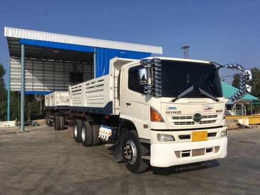 Hino 344 แรง ปี 58 แม่ลูกกระบะดั้มพ์สามมิตร ลูก 3 เพลาแท้ เดิมบางทุกจุด สภาพสวยพร้อมใช้งาน ทะเบียนพร้อม Hino 344 แรง ปี 58 แม่ลูกกระบะดั้มพ์สามมิตร ลูก 3 เพลาแท้ เดิมบางทุกจุด สภาพสวยพร้อมใช้งาน ทะเบียนพร้อม